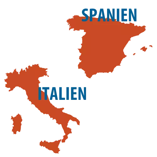 Länder Spanien, Italien